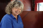 Sourire de l'hotesse