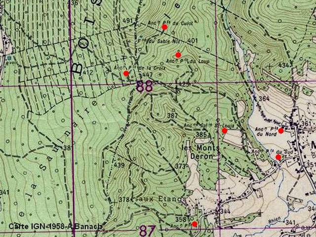Carte ign de 1958