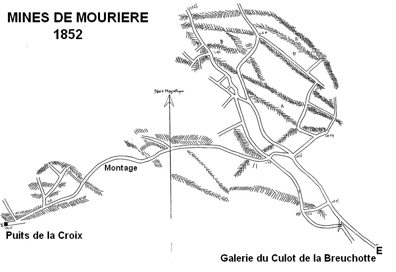 Plan des mines de mourière