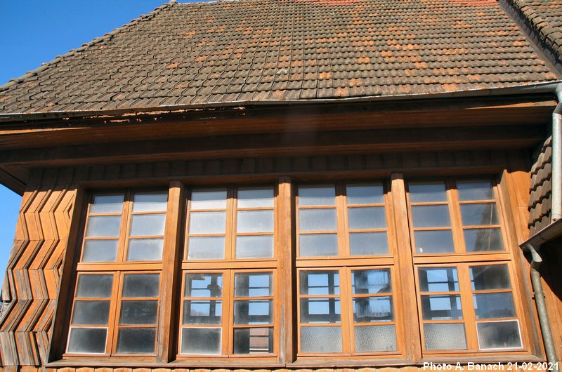 Façade sud Ecole en bois