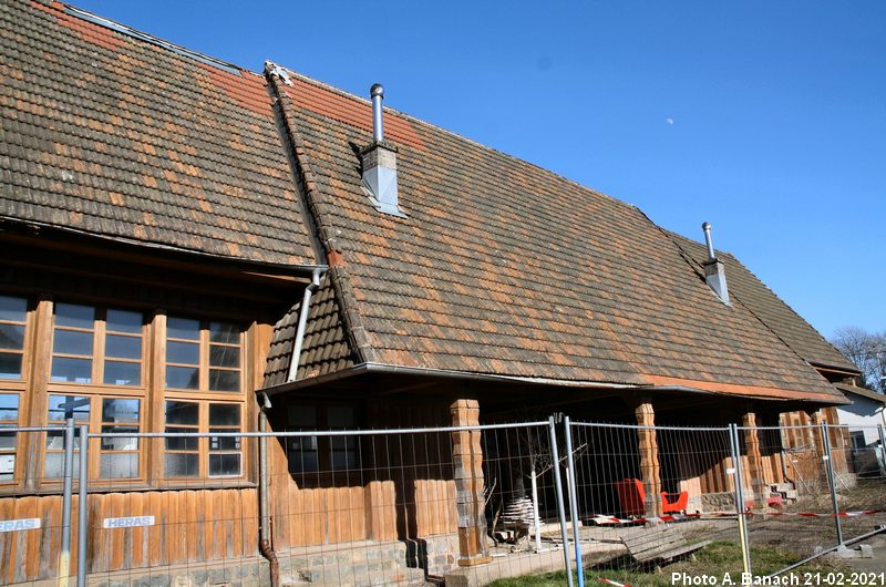 Façade sud Ecole en bois