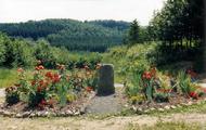 Borne au milieu des fleurs