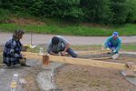 Mise en place béton