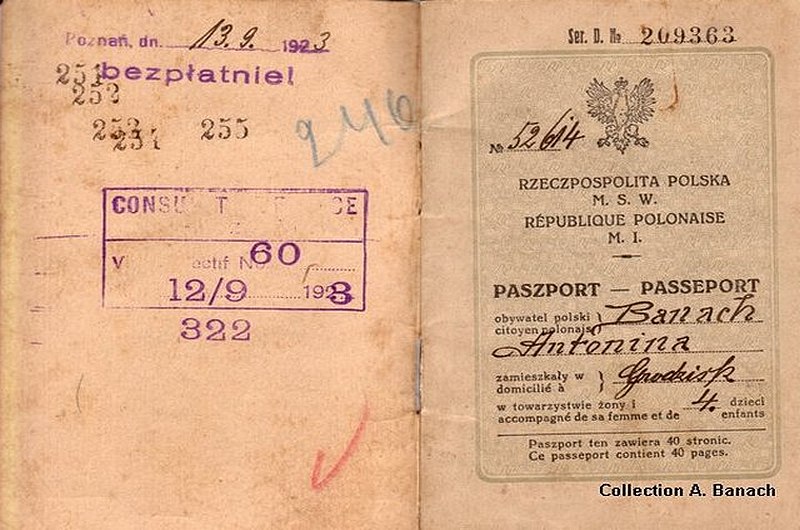 Le passeport de ma grand mère
