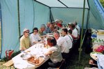 Le repas sous le stand