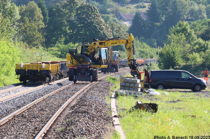 Des pelles sur rails