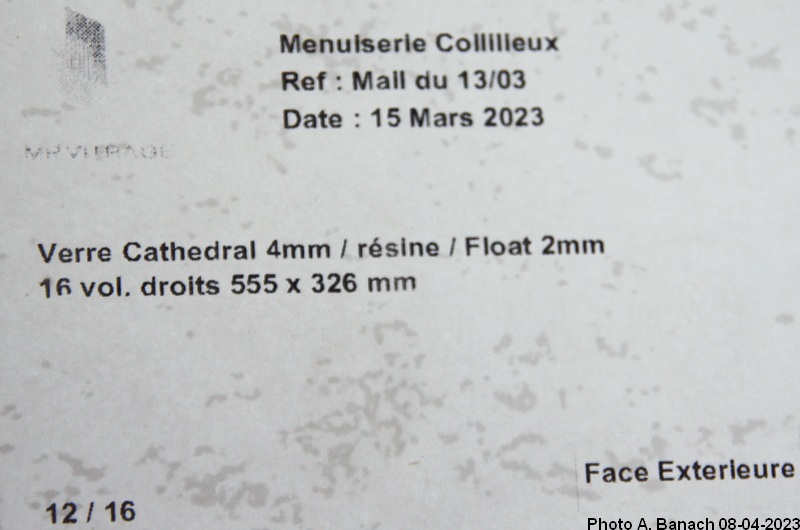 Verre cathédral en résine