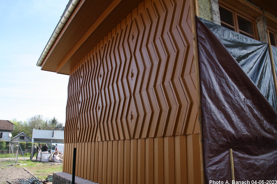 Façade Ouest en peinture
