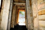 Vue sur le boisage intérieur