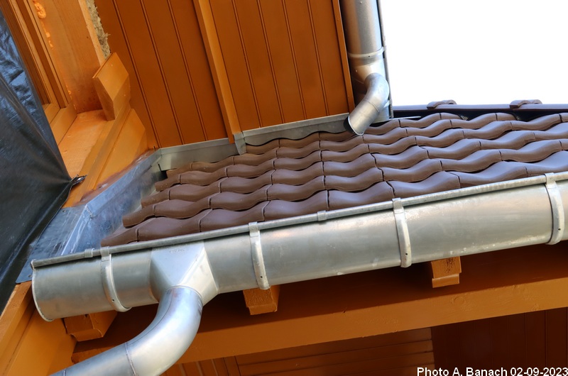 Détail des évacuations eaux pluviales