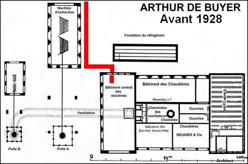 Plan du carreau du puits arthur