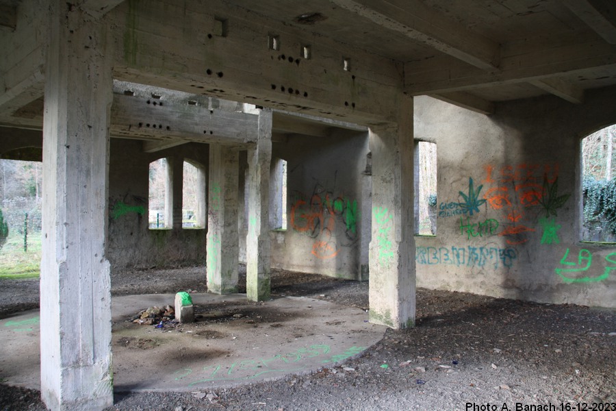 Vue intérieure du chevalement