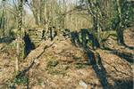 Les ruines des vieux bâtiments