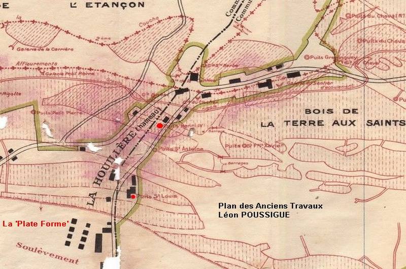 Plan du hameau vers 1850