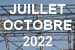 Travaux de juillet à octobre 2022