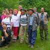 Le groupe sur le chemin de Fresse