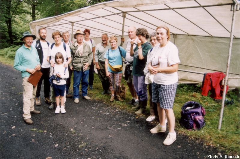 Le groupe dans la forêt du Chérimont