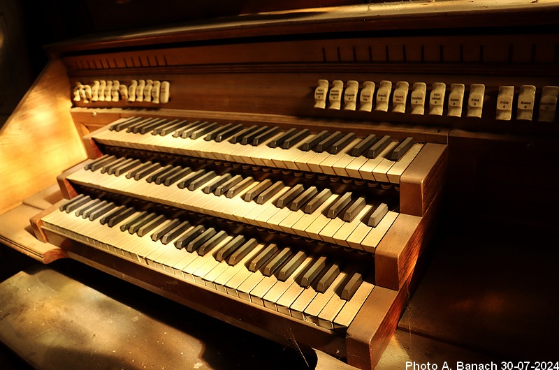 Le clavier de l'orgue