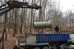 Arrivage des tuyaux de 800mm