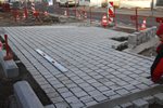 Mise en place des pavés