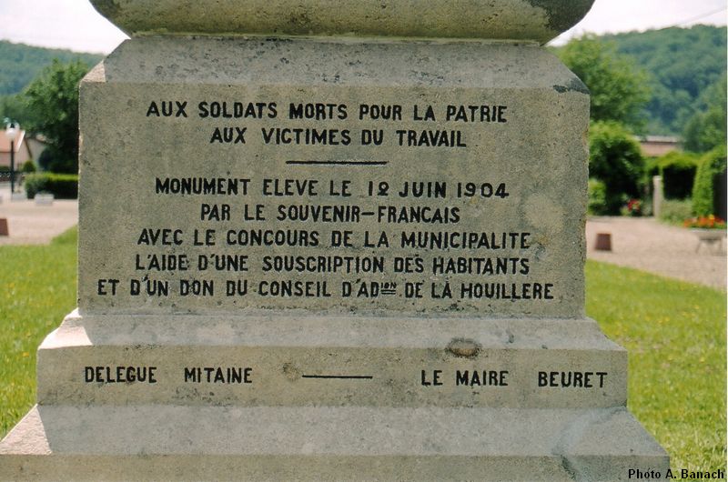 Les inscriptions en détail