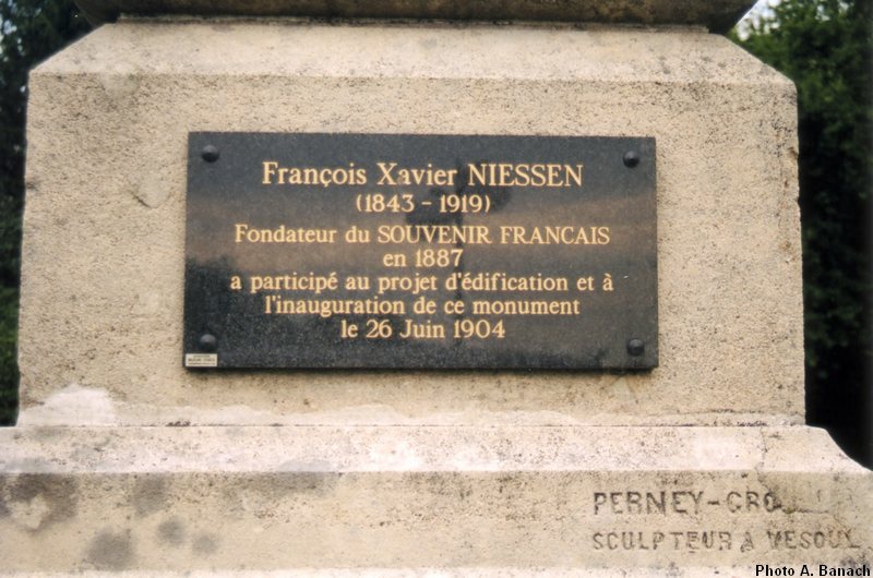 Plaque souvenir français