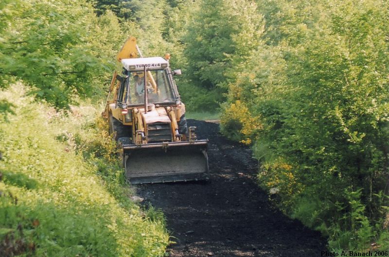 Le sentier aménagé