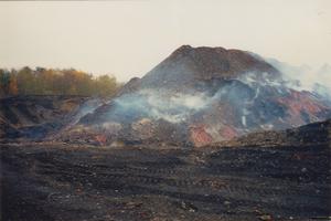 Le terril en feu