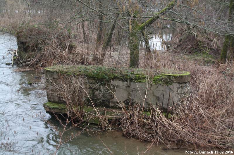 Vestiges du pont sur le canal
