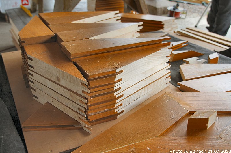 Lames découpées en avance