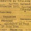 Identité du titulaire