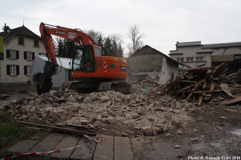Pelleteuse en action