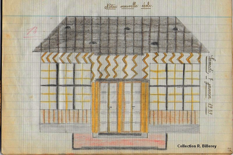 Dessin de l'école den bois