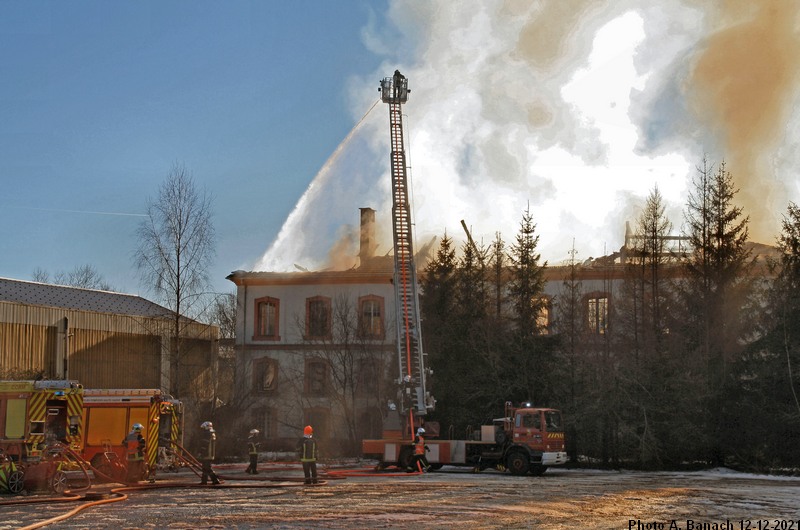 Pompiers en action