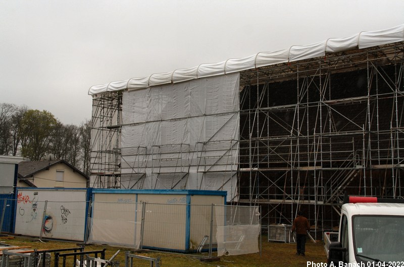 Installation des bâches