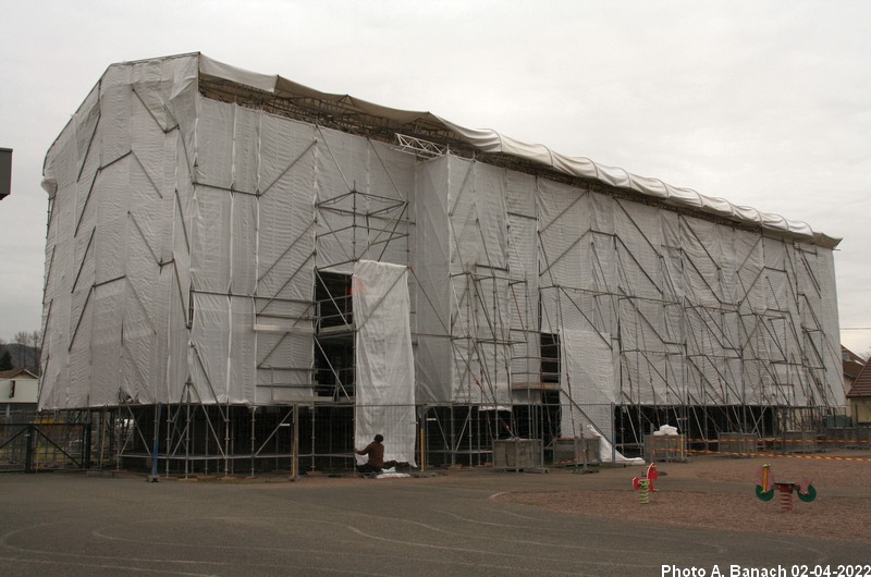 Installation des bâches