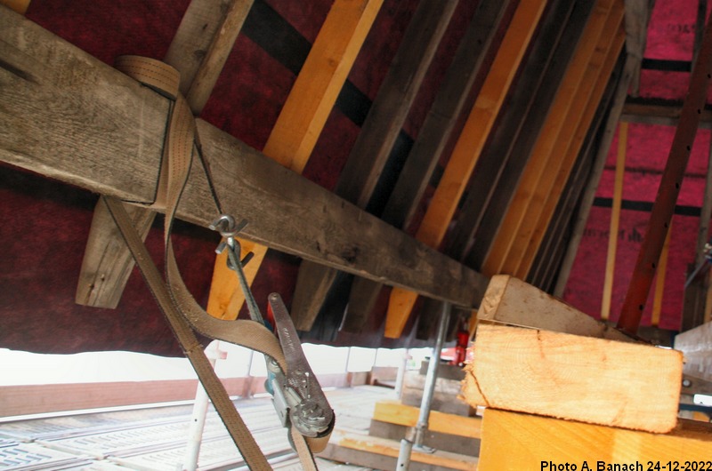 Utilisation d'une sangle à cliquets